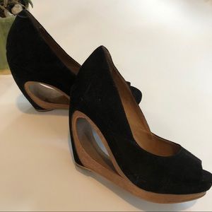 Corso Como Wood Cutout High Heels | 7.5